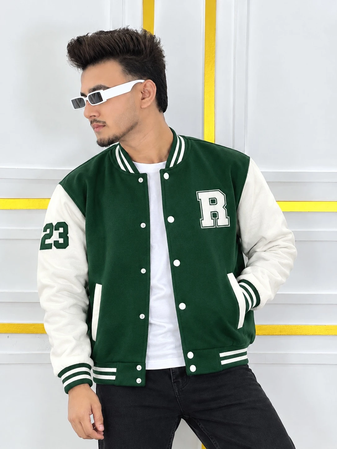 Stylish Cotton Varsity Jacket